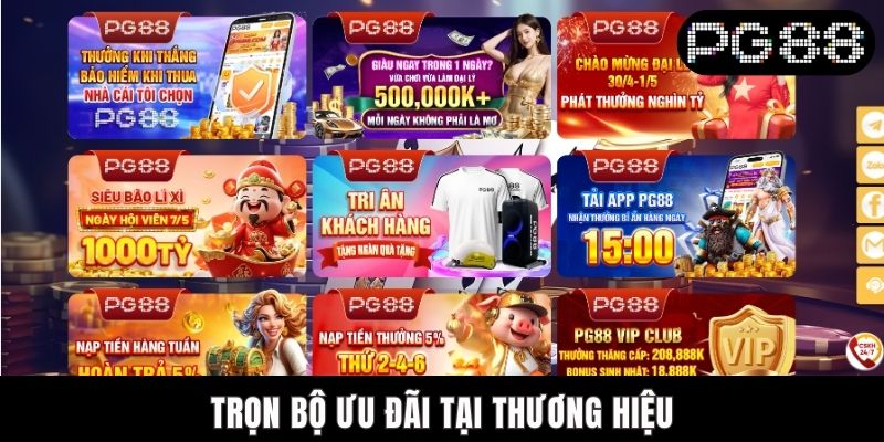 Trọn bộ ưu đãi tại thương hiệu